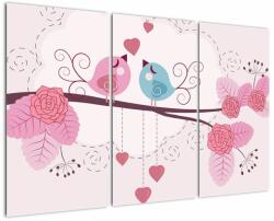 Mivali Tablou - Timpul de iubire, din trei bucăți 120x80 cm (V021458V120803PCS)