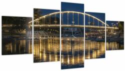 Mivali Tablou cu făntână arteziană (cu ceas), din cinci bucăți 150x80 cm cu ceas (V020660V15080C)
