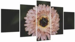 Mivali Tablou cu floare portocalie (cu ceas), din cinci bucăți 150x80 cm cu ceas (V020428V15080C)