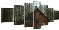 Mivali Tablou - Cabana montană, din șapte bucăți 210x100 cm (V021660V210100)