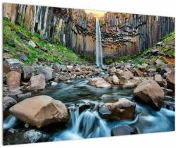 Mivali Tablou - Cascada Svartifoss, Islanda, dintr-o bucată 90x60 cm (V022508V9060)
