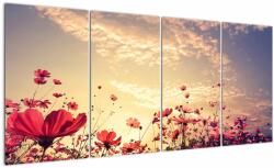 Mivali Tablou - Lunca cu flori, din patru bucăți 160x80 cm (V022505V16080)