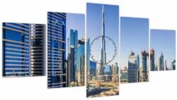 Mivali Tablou - Dimineața la Dubai (cu ceas), din cinci bucăți 150x80 cm cu ceas (V021714V15080C)