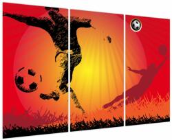 Mivali Tablou - Fotbal, din trei bucăți 120x80 cm (V023647V120803PCS)