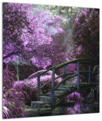 Mivali Tablou pe sticlă - Grădină mistică, dintr-o bucată 40x40 cm pe sticlă (V021630V4040GD)
