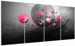 Mivali Tabloul cu bile abstracte roz, din patru bucăți 160x80 cm (V020097V16080)