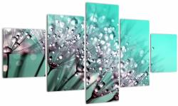 Mivali Tablou - planta cu rouă, din cinci bucăți 125x70 cm (V020507V12570)