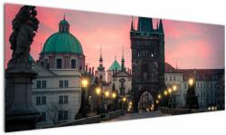 Mivali Tablou - Pe podul lui Carol, Praga, dintr-o bucată 145x58 cm (V021724V14558)