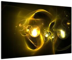 Mivali Tabloul abstract cu bile galbene, dintr-o bucată 90x60 cm (V020150V9060)