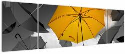 Mivali Tablou - Umbrelă galbenă, din trei bucăți 170x50 cm (V022720V17050)