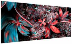 Mivali Tablou abstract cu flori exotice, dintr-o bucată 200x100 cm (V022145V200100)