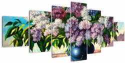 Mivali Tablou - Buchet de liliac, din șapte bucăți 210x100 cm (V023238V210100)