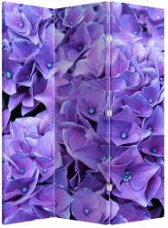 Mivali Paravan - Flori violete, din 3 bucăți, 126x170 cm (P020806P135180)