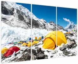 Mivali Tablou - Camping la munte, din trei bucăți 120x80 cm (V023955V120803PCS)