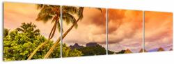 Mivali Tablou - Insula Bora Bora, din patru bucăți 160x40 cm (V022350V16040)