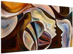 Mivali Tablou - Abstractizarea capetelor, dintr-o bucată 120x70 cm (V023995V12070)