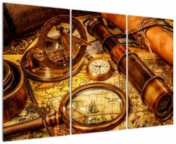Mivali Tablou - uneltele itorice ale marinarior, din trei bucăți 120x80 cm (V021919V120803PCS)