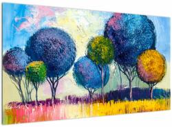 Mivali Tablou - Copaci, pictură în ulei, dintr-o bucată 120x70 cm (V023062V12070)