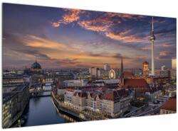 Mivali Tablou - Apus de soare în Berlin, dintr-o bucată 120x70 cm (V022965V12070)