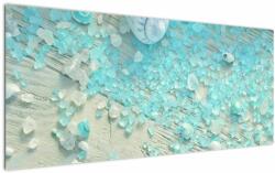 Mivali Tablou - Atmosfera de litoral în nuanțe turcoaz, dintr-o bucată 120x50 cm (V023157V12050)