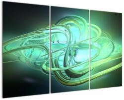 Mivali Tabloul cu abstracție verde, din trei bucăți 120x80 cm (V020063V120803PCS)