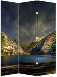 Mivali Paravan - Peisajul cu lac, din 3 bucăți, 126x170 cm (P020288P135180)