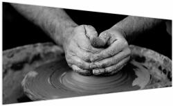Mivali Tablou alb negru - producția de ceramică, dintr-o bucată 250x125 cm (V020349V250125)