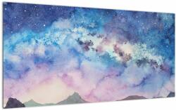 Mivali Tablou pe sticlă - Calea lactee, aquarel, dintr-o bucată 100x50 cm pe sticlă (V023082V10050GD)