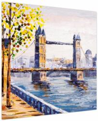 Mivali Tablou - Pictură oraș, dintr-o bucată 70x70 cm (V023894V7070)