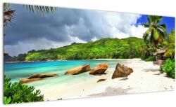 Mivali Tablou - Seychelles, plaja Takamaka, dintr-o bucată 100x40 cm (V022755V10040)