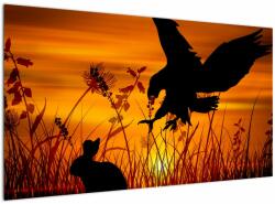 Mivali Tablou cu silueta prădătorului, dintr-o bucată 120x70 cm (V020044V12070)