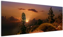 Mivali Tablou naturii cu apus de soare, dintr-o bucată 145x58 cm (V020383V14558)