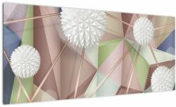 Mivali Tablou - 3D abstract culori pastel, dintr-o bucată 100x40 cm (V022799V10040)