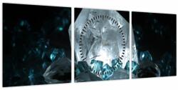 Mivali Tablou cu cristal (cu ceas), din trei bucăți 90x30 cm cu ceas (V021107V9030C)