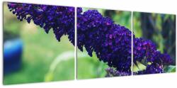Mivali Tablou cu floare albastră, din trei bucăți 120x40 cm (V020444V12040)
