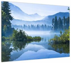 Mivali Tablou cu lac montan, dintr-o bucată 70x50 cm (V021910V7050)