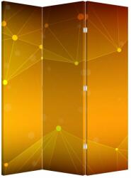 Mivali Paravan - Abstract galben, din 3 bucăți, 126x170 cm (P020045P135180)