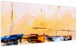 Mivali Tablou - Pictură barcă, dintr-o bucată 100x40 cm (V023874V10040)