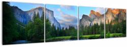 Mivali Tablou cu peisaj montan sălbatic, din patru bucăți 160x40 cm (V021907V16040)