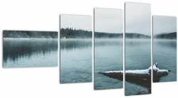 Mivali Tablou - lacul nordic înghețat, din cinci bucăți 110x60 cm (V020225V11060)