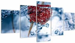 Mivali Tablou - detailu zmeură în apă, din cinci bucăți 150x80 cm (V020516V150805PCS)