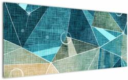 Mivali Tablou - Abstract turcoaz, dintr-o bucată 120x50 cm (V022425V12050)