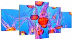 Mivali Tablou cu meduse în mare, din cinci bucăți 150x80 cm (V021149V150805PCS)