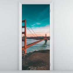 Mivali Fototapet pentru ușă - Golden Gate (D021332D95205)
