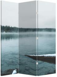 Mivali Paravan - Lacul nordic înghețat, din 3 bucăți, 126x170 cm (P020225P135180)