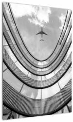Mivali Tablou - Avionul deasupra clădirii, dintr-o bucată 50x70 cm (V023108V5070)