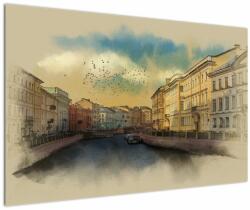 Mivali Tablou - Râul Moyka, Sankt Petersburg, Rusia, dintr-o bucată 120x80 cm (V023205V12080)