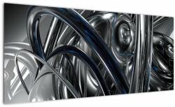 Mivali Tabloul cu abstracție gri cu albastru, dintr-o bucată 100x40 cm (V020093V10040)