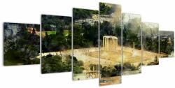 Mivali Tablou - Templul lui Zeus, Atena, Grecia, din șapte bucăți 210x100 cm (V022916V210100)