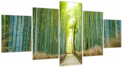 Mivali Tablou - Strada cu bambuși, din cinci bucăți 150x80 cm (V023810V150805PCS)